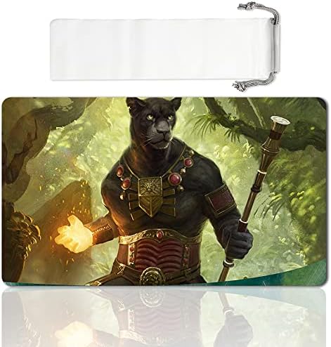 Board Game MTG Playmat Games Size 60X35 cm CCG Compatible for MTG CCG RPG Trading Card Game (Lord Windgrace)