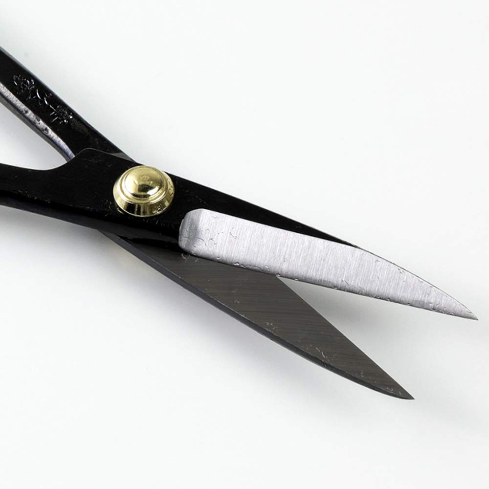Wazakura Satsuki Bonsai Scissors, Made in Japan 7 inch (180 mm), Japanese Bonsai Garden Tools, Hasami Pruning Shears - Satsuki Style, Black