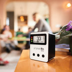Aranet Radon One – Fast Home Radon Gas Detector with 10-Minute Response, E-Ink Display, Battery Powered, Portable Real-Time Radon Monitor for Basements & Indoor Air Monitoring (White)