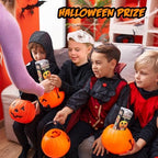 ArtCreativity Halloween Bubble Wand for Kids (2 Pack), 14" Light Up Pumpkin Bubble Wand with LED & Halloween Music, Halloween Boo Basket Stuffers for Kids, Halloween Toys for Toddlers