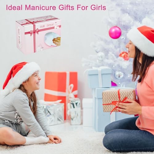 Nail Fan Dryer for Regular Polish, Portable Nail Dryer for Kids, Perfect Addition to Girls Manicure Kit, Fast Dry Fingernail Polish Air Drying Machine for Home and Travel Use
