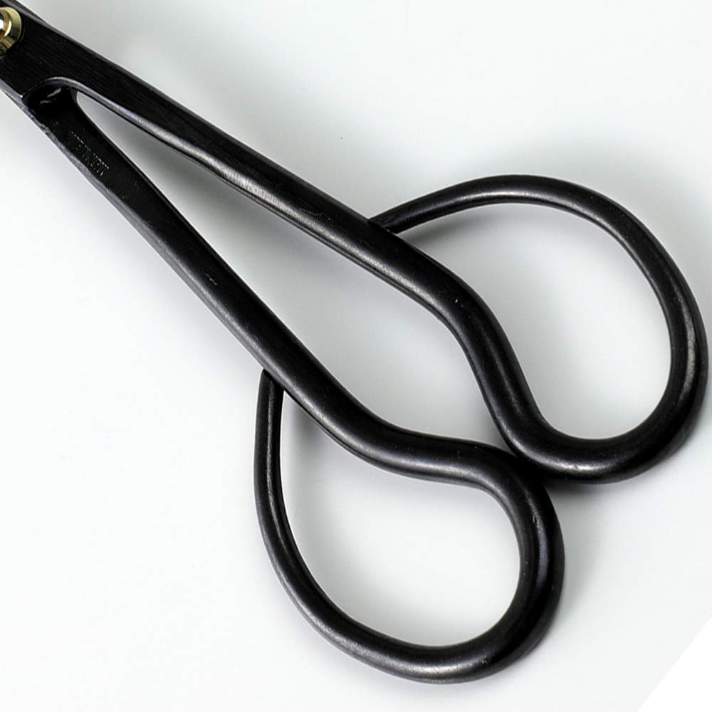 Wazakura Satsuki Bonsai Scissors, Made in Japan 7 inch (180 mm), Japanese Bonsai Garden Tools, Hasami Pruning Shears - Satsuki Style, Black