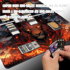 Board Game 14x24in MTG Playmat Compatible for OCG CCG RPG TCG Playmats (ONE-Lion 3)