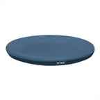 INTEX 28021E Pool Cover: For 10ft Round Easy Set Pools – Includes Rope Tie – Drain Holes – 12in Overhang – Snug Fit