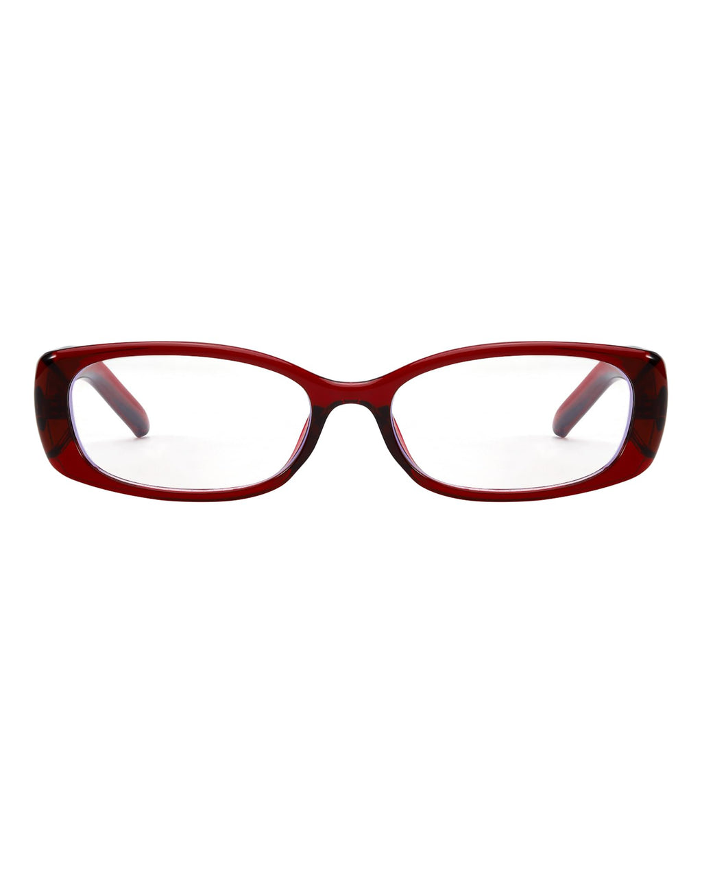 SODQW Rectangle Blue Light Glasses for Women Trendy Small Y2K Office-Siren Bayonetta Fake Glasses with Clear Lens UV400