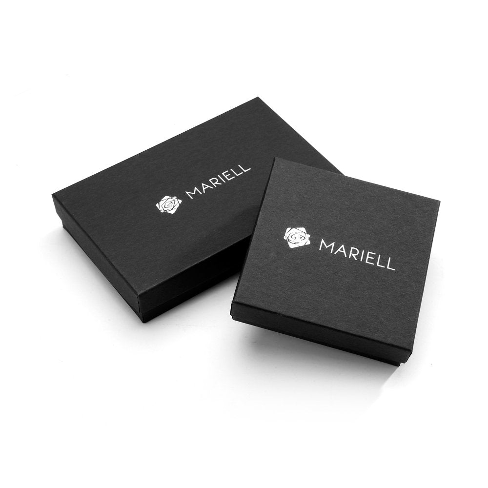 Mariell Champagne 14K Gold Plated Clip-On CZ Crystal Stud Earrings, 2 Carat 8mm Size for Weddings, Brides, Birthday Gift