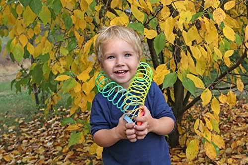 The Dreidel Company Plastic Multicolor Coil Spring, Goody Bag Fillers, Party Favor for Kids, 3" Inches (80mm) (80-Pack)