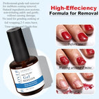 LOUINSTIC Gel Nail Polish Remover – Fast, No Soak & No Foils, Safe for Natural Nails, Healthy, Low Odor, Quick Gel Removal in 2-5 Minutes – For Gel Nail Polish & Nail Art, At-Home Manicure Solution