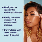 Alleyoop Cotton Swabs for Makeup, Tip Off Liquid-Filled Makeup Removing Swabs (24 Count, 3 Pack) - Easy-To-Use & Space Saving Makeup Remover - Disposable Cotton Tips for Eye, Lip, Eyebrow, & Eyeshadow