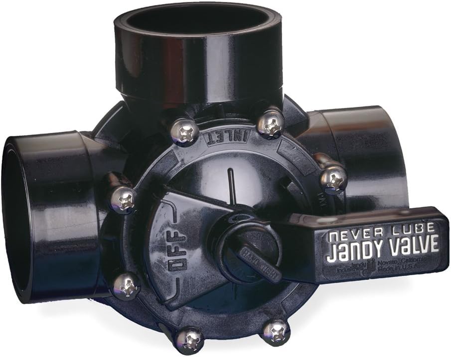 ATIE 2-Port/3-Port Pool Valve Rebuild Complete Kit Compatible with Jandy 2-way/3-way 4715, 4716, 4717 Valve and Gray Valves with Diverter Valve 4720, Cover 4606, Handle 7433 (1 Pack)
