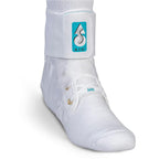 Med Spec ASO Ankle Stabilizer (XX-Small, White) – Lace Up Ankle Brace for Ankle Sprain and Instability, Orthopedic Ankle Support for Men, Women, Adults, Teens and Kids, Sports Injury Recovery, 264009