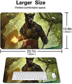 Board Game MTG Playmat Games Size 60X35 cm CCG Compatible for MTG CCG RPG Trading Card Game (Lord Windgrace)