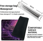 Playmat for MTG With Free Storage Bags, Game Mat 24 x 14 Inches, TCG and Board Game for Cards, Mousepad Desk (With Zones, Magic 13)