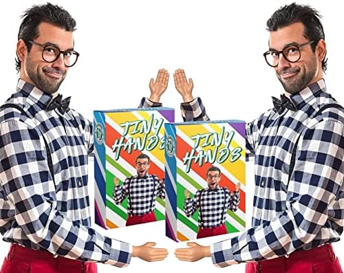 DR DINGUS Tiny Hands (2 Pair) - Original Little Small Mini Hand Stick Puppet - Make Anyone Laugh - Pocket Sized Hilarity and Big Laughs - TikTok Famous - Friend & Family Fun