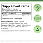 L-Theanine 200mg Double Strength - Supports Health Sleep Response and Relaxation - 120 Capsules (Third Party Tested, Gluten Free) by Double Wood