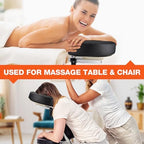 Udefineit Adjustable Massage Table Face Cradle & Pillow, SPA Massage Table/Bed/Chair Headrest Platform with Face Pillow, Massage Home Mattress Top Massage Kit Head Face Rest Support & Face Cushion