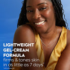 NIVEA Sheer Hydration Skin Firming Body Lotion (16.9 Fl Oz) + Skin Firming & Toning Body Gel Cream with Hyaluronic Acid (6.7 Oz), Enriched with Q10 and Vitamin C