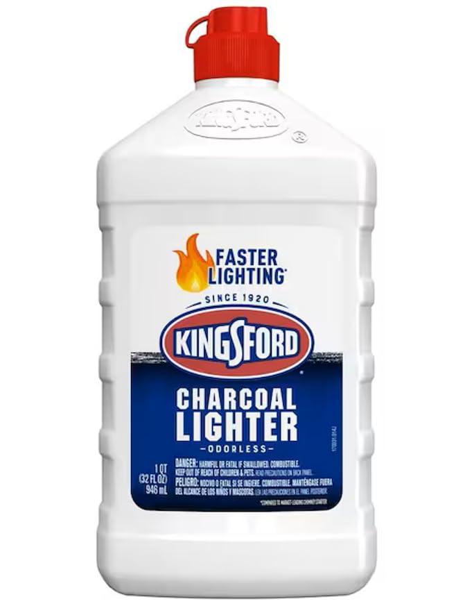 Charcoal Lighter Fluid, Odorless, Faster Lighting, 32 oz, 4 Pack