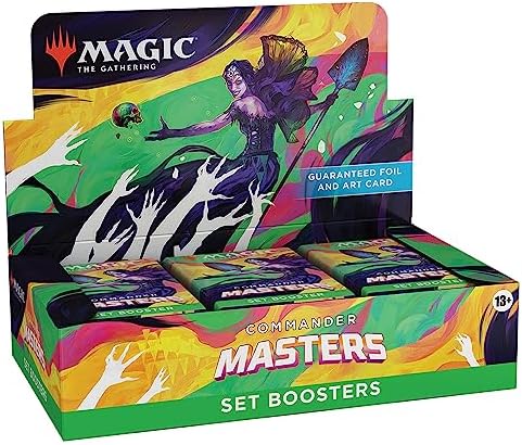 Magic The Gathering Commander Masters Set Booster Box - 24 Packs (360 Magic Cards)