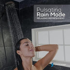 SparkPod 10-Mode Handheld Shower Head with Hose - 5" High Pressure Shower Head Set with Touch-to-Clean Nozzles, Built-In Power Jet, Stainless Steel 6ft Hose & Bracket (Oil-Rubbed Bronze)
