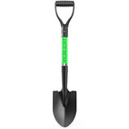 HIGHLIGHT Kids Digging Shovel, Beach 28Inch Fiberglass D Grip Round Green