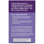 Natrol Sleep + Restore Calming Drink Mix with Magnesium Glycinate, Magnesium Sleep Aid, Melatonin-Free, Lemon Chamomile, 10 Stick Packs