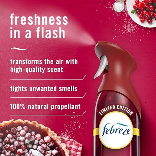 Air Apple Cider, Cranberry Tart, Fresh Baked Vanilla, 8.8 oz, Pack of 3