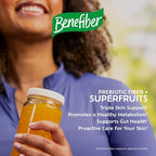 Benefiber Prebiotic Fiber + Superfruits Dietary Supplement, Strawberry Dragon Fruit Flavor, 8.8 oz (250g)