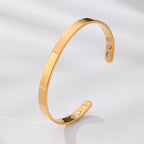 KALM Bracelet, Adjustable Bangle Bracelets for Women, with Gift Box (Black)