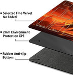 Playmat for MTG, with Free Storage Bags,Game Mat 24 x 14 inches, TCG and Board Game Mat for Cards,Mousepad Desk Mats (with Zones,Magic Mat 2)