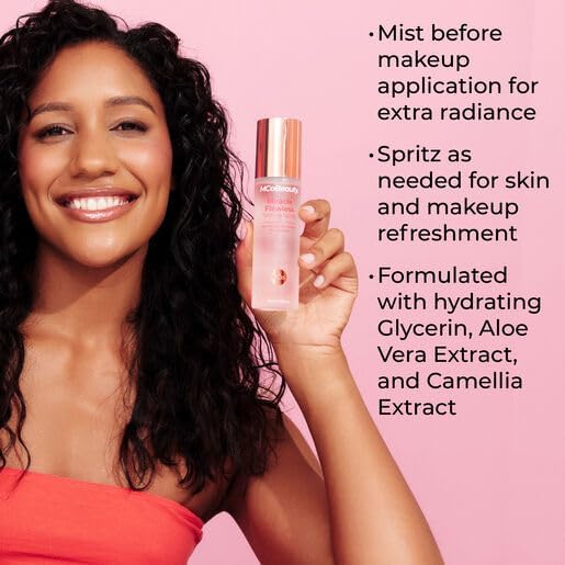 MCoBeauty Miracle Flawless Setting Spray – Long-Lasting, Hydrating Setting Spray, Vegan, Cruelty Free Cosmetics