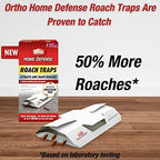 Ortho Home Defense Roach Trap with Bait Tablets, Cockroach Killer, Baited Glue Traps, Roach Traps, High Catch Rate, Roach Killer Indoor Infestation for Homes & More, 30 Traps (6 Pack)…