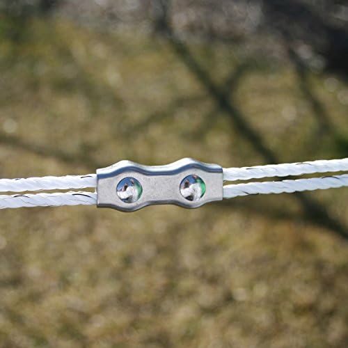Safer Brand Zareba PARS-Z Poly Rope Connector, Silver, 5 Pack