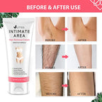 Intimate/Private Hair Removal Cream for Women, for Unwanted Hair in Underarms, Private Parts, Pubic & Bikini Area, Painless Flawless Depilatory Cream, Sensitive Formula Suitable for All Skin Types