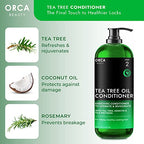 Tea Tree Shampoo and Conditioner Set, Shampoo and Conditioner for Oily Hair 2x16oz Tea Tree Oil Shampoo for Oily Hair, Dry Scalp Dandruff Shampoo and Conditioner for Men & Women, Tea Tree Conditioner