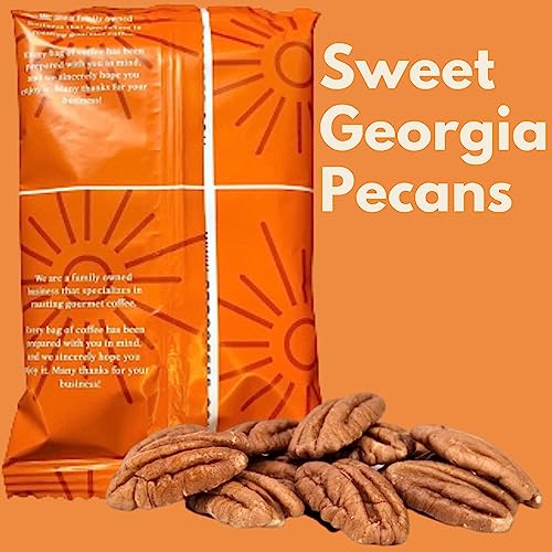 Sarasota Coffee Ground Packets | Gourmet Flavored Medium Roast Grounds Packs | Southern Texas Butter Pecan | Low Acid Mold Free Bulk Individual Pouches for 12 Cup Coffee Maker | 2 oz Bags, 12 Count