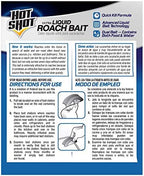 Hot Shot Ultra Liquid Roach Bait, Kills in Hours, 6 pack including 3 units Per Pack
