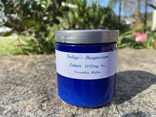 Indigo's Magnesium Lotion 1000mg Per Teaspoon (Cucumber Melon, 8oz)