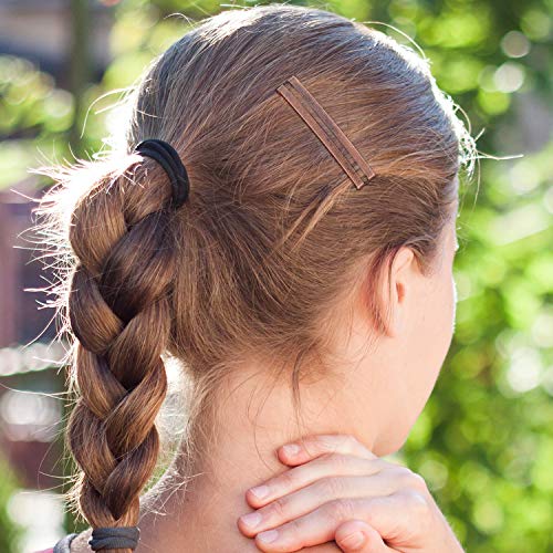 30 Pieces Hair Clip, Open Center Domed Metal Barrettes, Assorted Colors (Black, Brown, Silver), Universal Size, Lightweight, Durable, for Girls and Women