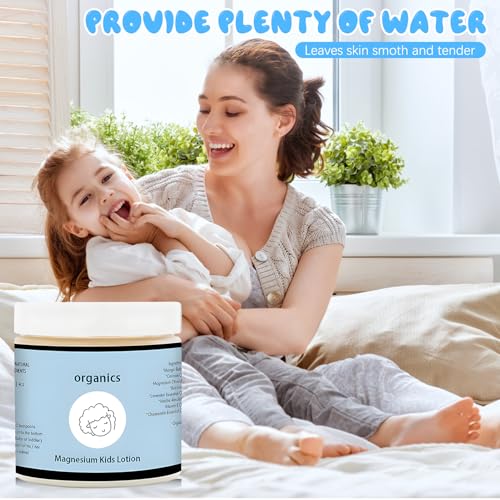 Organics Magnesium Lotion for Kids, Magnesium Lotion For Sleep, Topical Magnesium Cream Helps Stay Calm at Bedtime and During The Night (1PCS, 1)