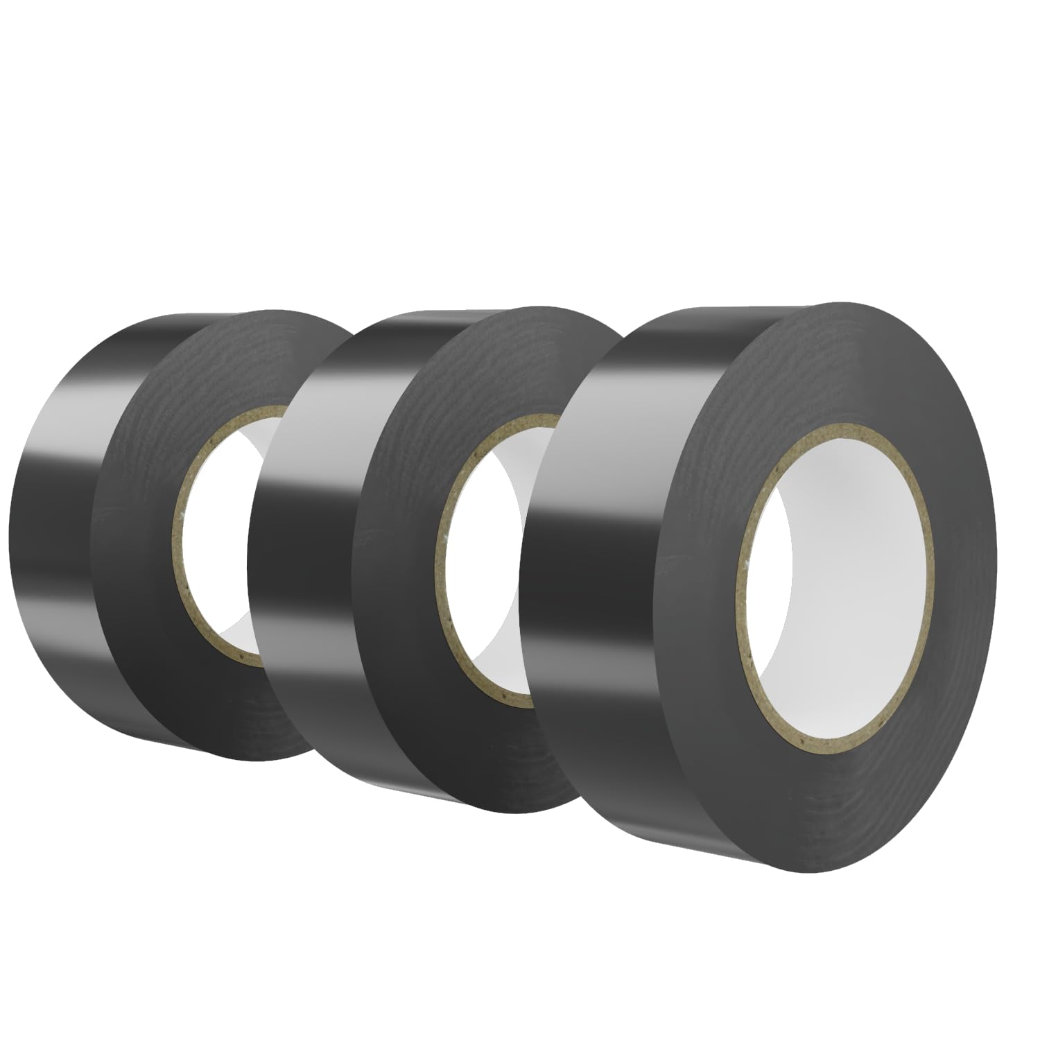 SWRT 0.75" x66ft 3 Pk Electrical Tape, Waterproof Flame Retardant.
