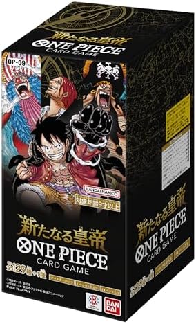 Bandai OP-09 One Piece The New Emperor Card Game Booster Box - 6 Cards per Pack - 24 Packs