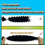 Human Braiding Hair 14 Inch 3 Bundle 150 g Deep Wave Bulk Human Hair for Braiding No Weft Curly Human Braiding Hair