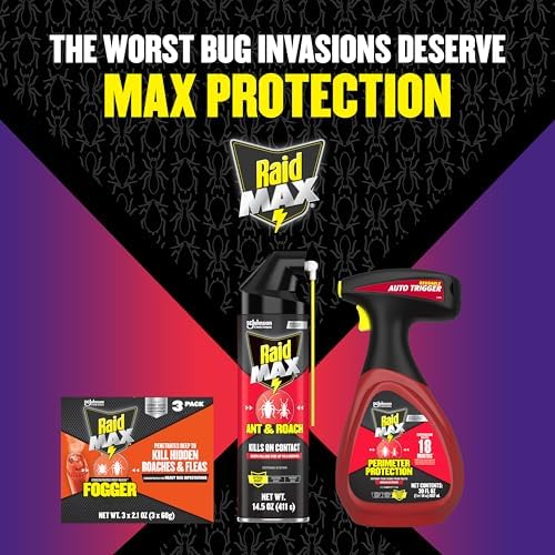 Raid Max Ant and Roach Spray (14.5 OZ,Pack - 1)