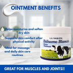 Cosmetic Ointment & La Vaquita Bálsamo Blanco (3.52 oz Each) for Sweating, Fat Burning, Joint Relief, and Muscle Recovery