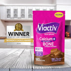 Viactiv Calcium + Vitamin D Supplement Soft Chews for Women & Men - Chewable Calcium for Bone Health Support, 650 mg per Serving, Vitamin D & K for High Absorption - 180 Count, Milk Chocolate