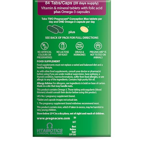 Pregnacare Max Fertility and Conception Support for Women - Maximum Support for Women Fertility, Conception and Ovulation