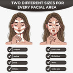 Silicone Face Tape | Anti-Wrinkle Face Tape | 2 Rolls with Different Widths for Custom Fit | Toning, Firming & Tightening Tape | Gentle on Sensitive Skin | Overnight Hold for Wrinkles and Fine Lines