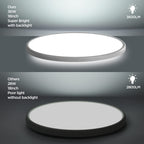 TALOYA 18 Inch Flush Mount Led Ceiling Light Fixture 5 Color Temperature Settings Round Surface Mounted Fixture Dimmable Ultra Slim Ceiling Lamp for Living Room