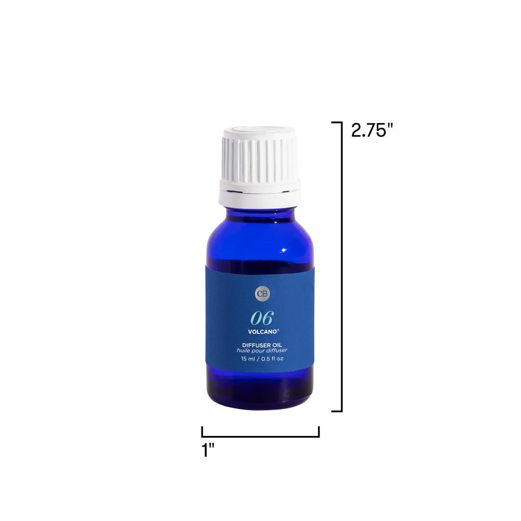 Capri Blue Diffuser Oil Refill - Premium Fragrance Oil - Use with Electric or Ultrasonic Diffusers for Home - Long Lasting Sugared Citrus Scent (Volcano, 0.5 fl oz)